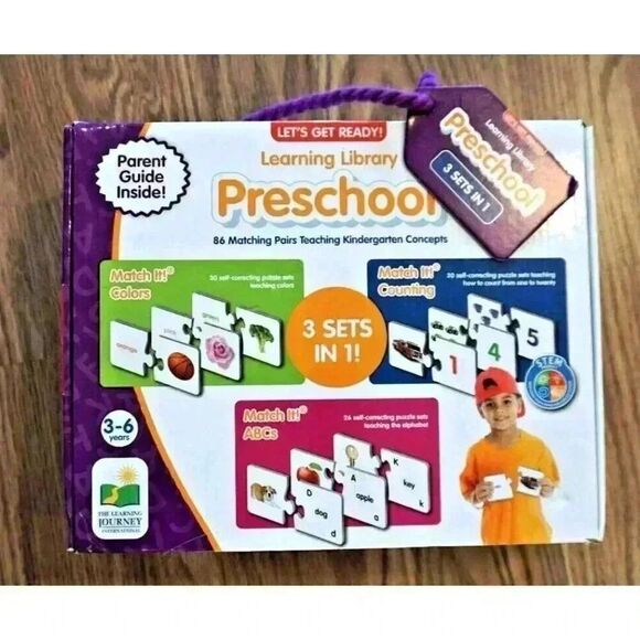New! THE LEARNING JOURNEY PRESCHOOL LEARNING LIBRARY: 3 sets in 1! - Picture 1 of 6